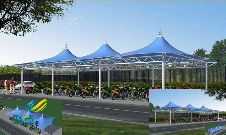 膜結構車棚是如何防銹|有那些車棚防銹措施