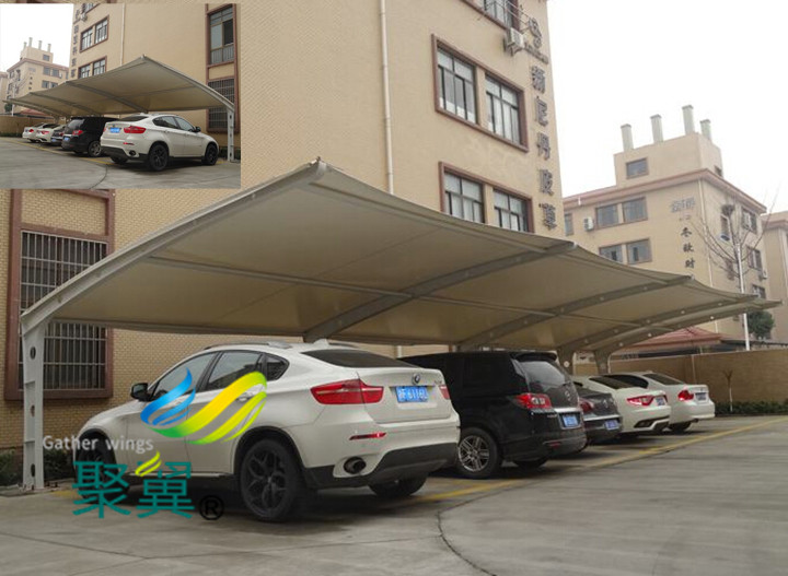  膜結構車棚膜面膜具安裝緊固|車棚外形美觀