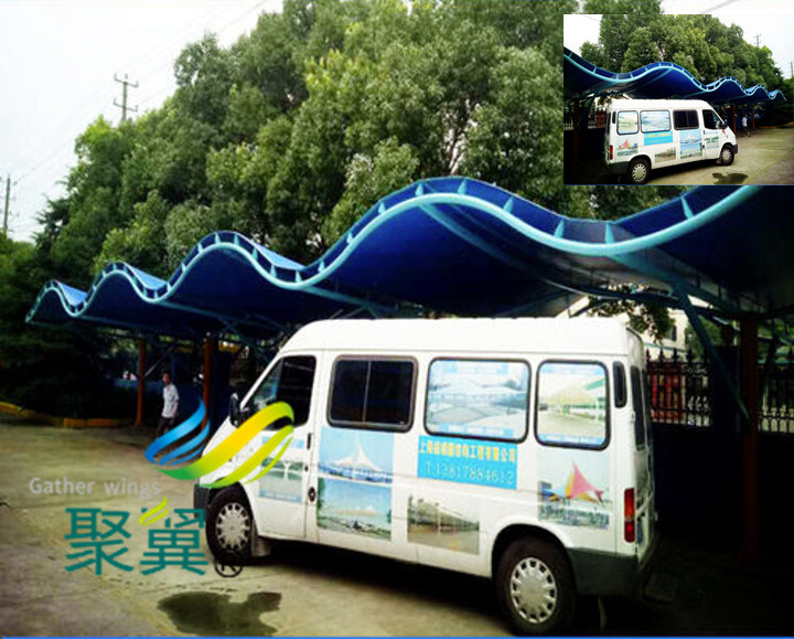 膜結構車棚在結構上有優勢|車棚高強度薄膜