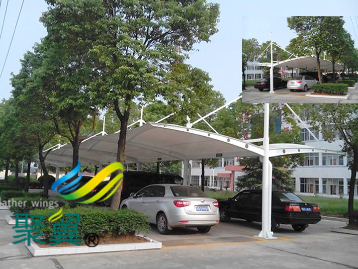 膜結構停車棚主要功能作用|造型設計大方好看 