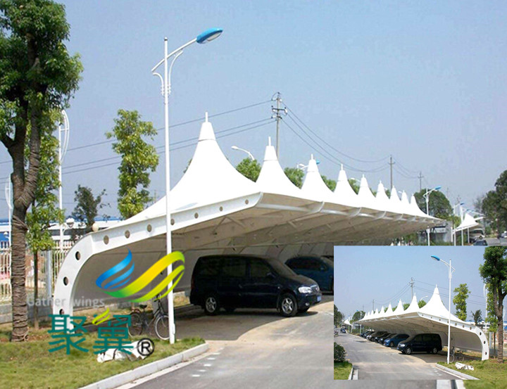 膜結構車棚遮陽雨篷為我們生活添磚加瓦