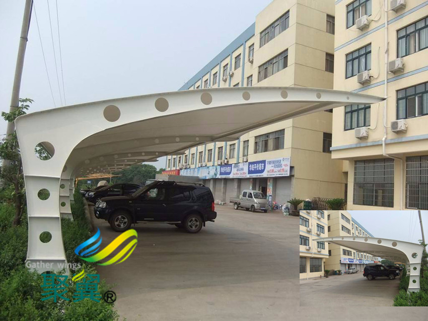 膜結構車棚結構完整性|汽車停車棚與張拉