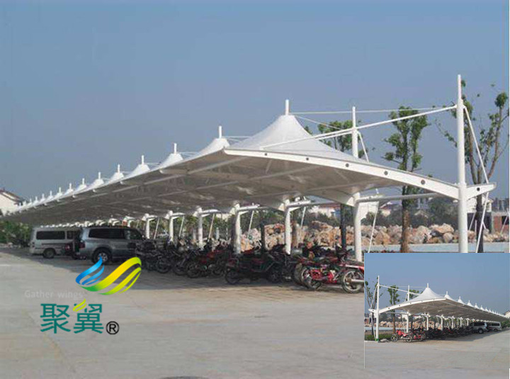  JY001膜結構汽車停車棚膜結構遮陽雨棚