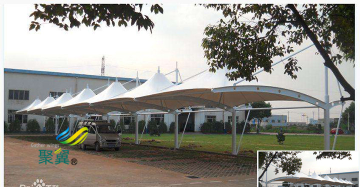 膜結(jié)構(gòu)車棚安裝要求|汽車停車棚廠家