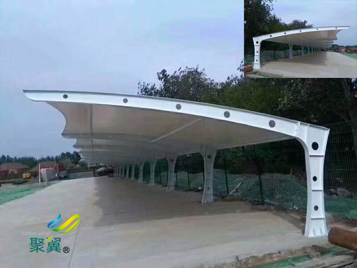 膜結構車棚公共自行車棚優勢|膜結構特點