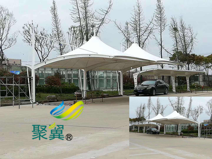 膜結構車棚安裝要求|汽車停車棚廠家