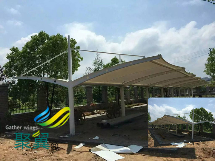 膜結(jié)構(gòu)車棚遮陽防紫外線| 汽車停車棚迅速發(fā)展