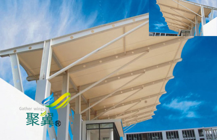 膜結(jié)構(gòu)汽車停車棚公司施工方法|展示膜效果 