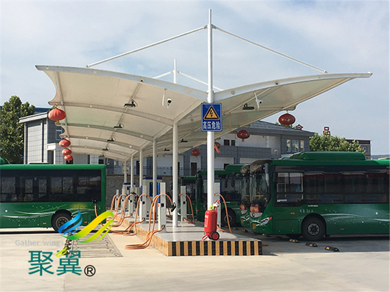 膜結構遮陽雨棚PVC膜材選材的要點你知道嗎