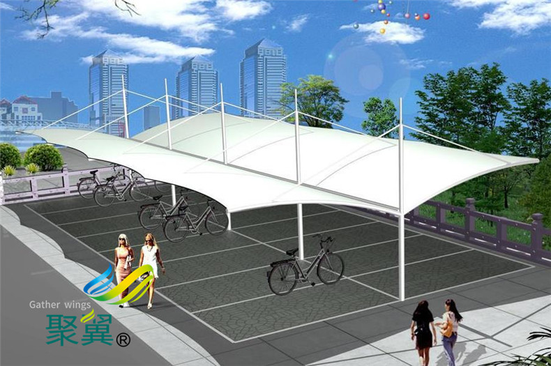 景觀膜結構保修期內維護方案|PVC膜材料雨棚