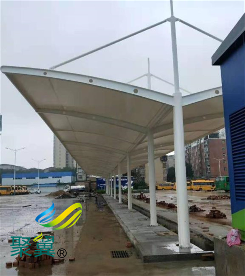 膜結構停車棚雨棚地腳螺栓生銹的原因和預防辦法