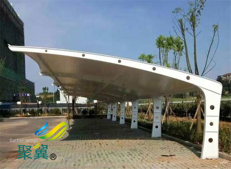 簡述膜結構車棚遮陽雨棚材料防火能力和防火分類