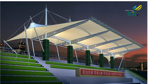 上海膜結構體育看臺膜結構造型獨特發展快 